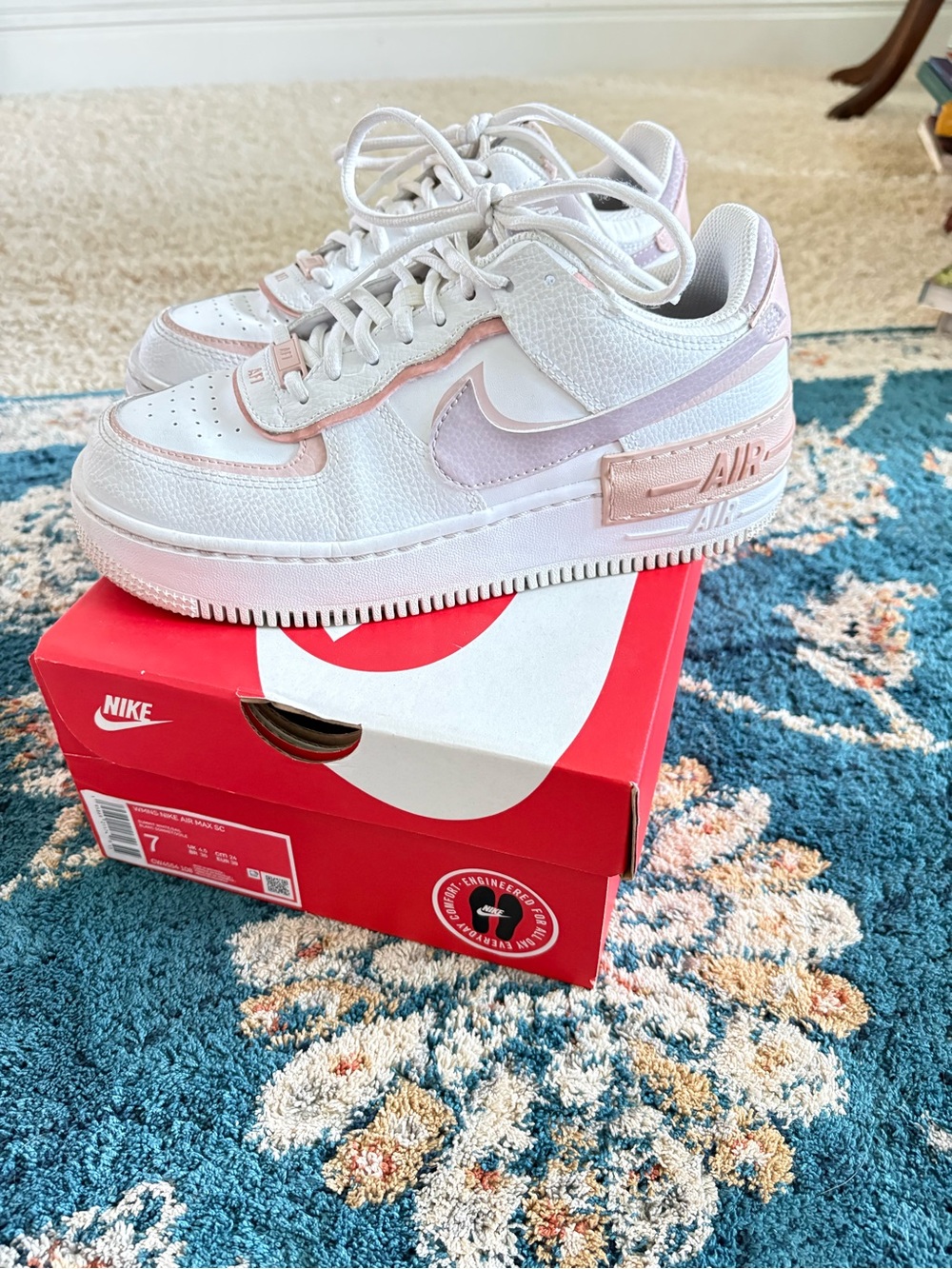 Nike Red Shoe Box with White Logo